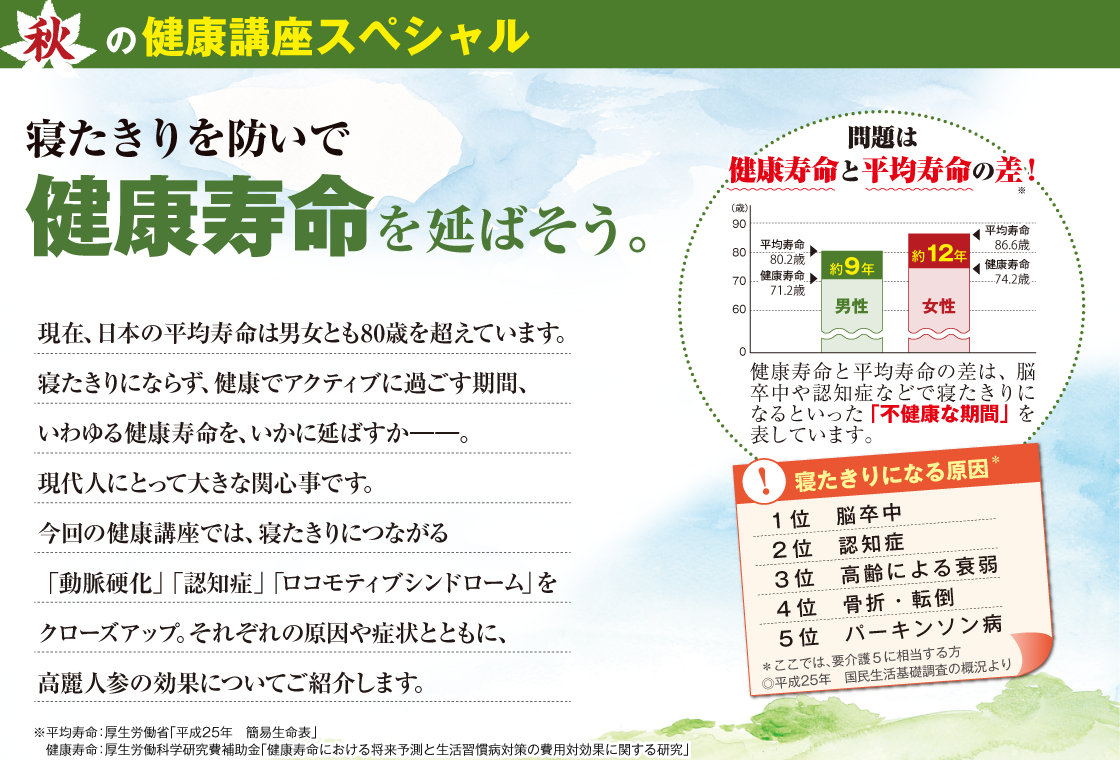 今すぐ役立つ健康講座①脳卒中を引き起こす「動脈硬化」。